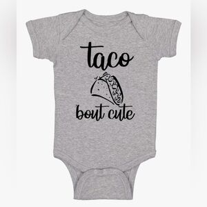 Gray Taco Bout Cute Baby Onesie